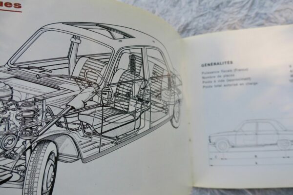 Notice d'emploi de la Peugeot 204 - conduite, entretien 1965 – Image 4