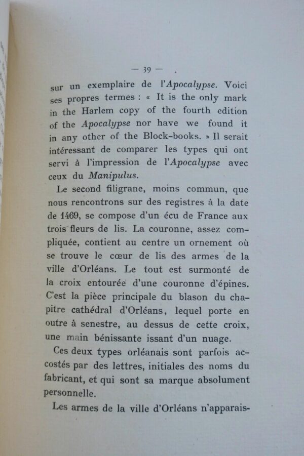 Orléans LES DEBUTS DE L'IMPRIMERIE A ORLEANS 1884 – Image 3