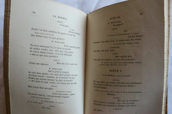 PONSARD  La Bourse. Comédie en cinq actes en vers. 1856 – Image 5