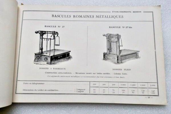 Pesage Catalogue Manufacture Française d'Instruments de Pesage Ebts Besson – Image 11