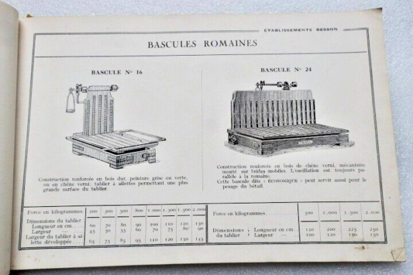 Pesage Catalogue Manufacture Française d'Instruments de Pesage Ebts Besson – Image 13