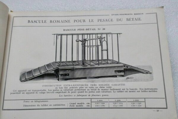 Pesage Catalogue Manufacture Française d'Instruments de Pesage Ebts Besson – Image 17