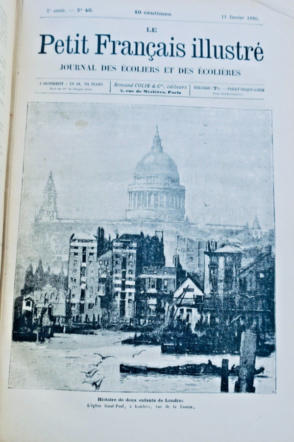 Petit Français illustré. Journal des Ecoliers et des Ecolières. 1890 2ème année – Image 9