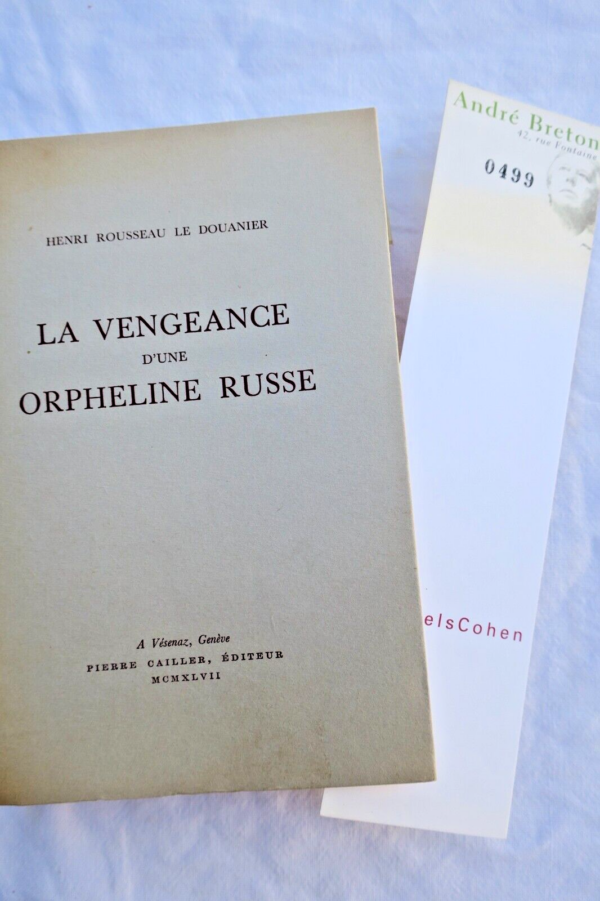 ROUSSEAU Le Douanier TZARA Tristan (préface) Une visite à l'exposition BRETON – Image 11