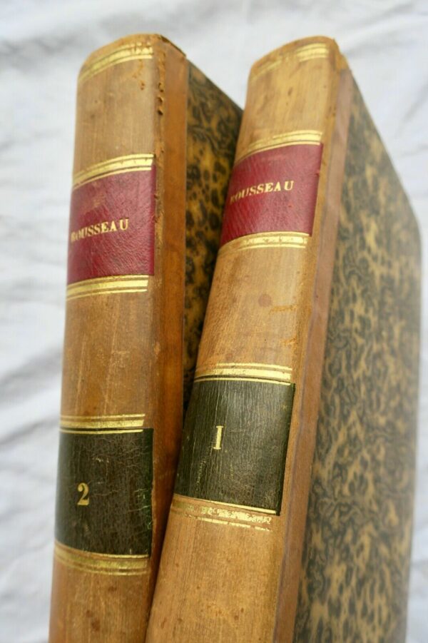 ROUSSEAU Oeuvres complètes  en 2 vol.1826 petite typographie