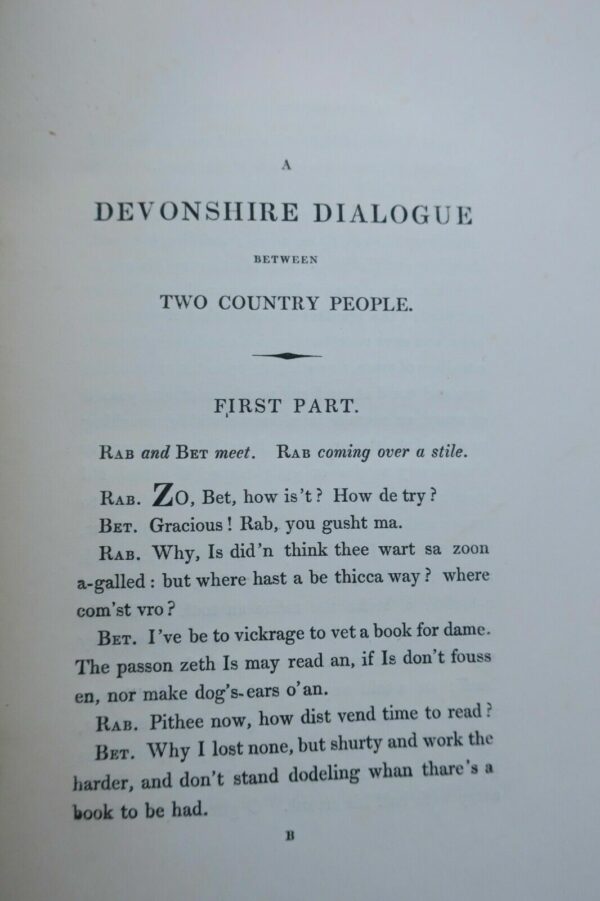 Reynolds Dialogue in the Devonshire Dialect 1837 – Image 7