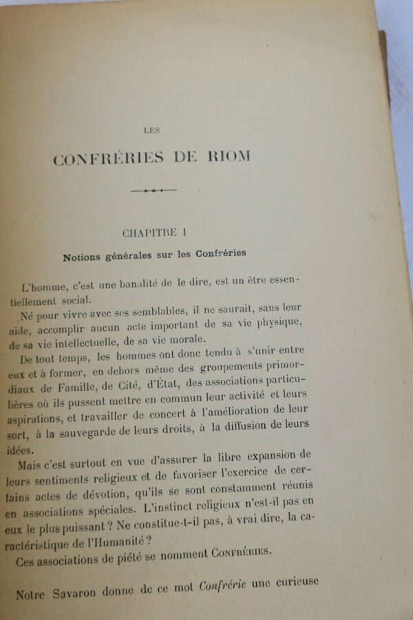 Riom ÉVERAT (Édouard) La Confrérie de Riom. (XIIIe-XXe) – Image 8