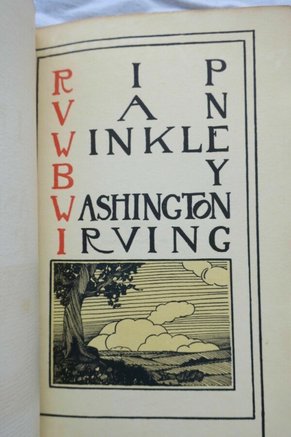 Rip Van Winkle By Washington Irving 1905 This a very special Roycroft edition – Image 4