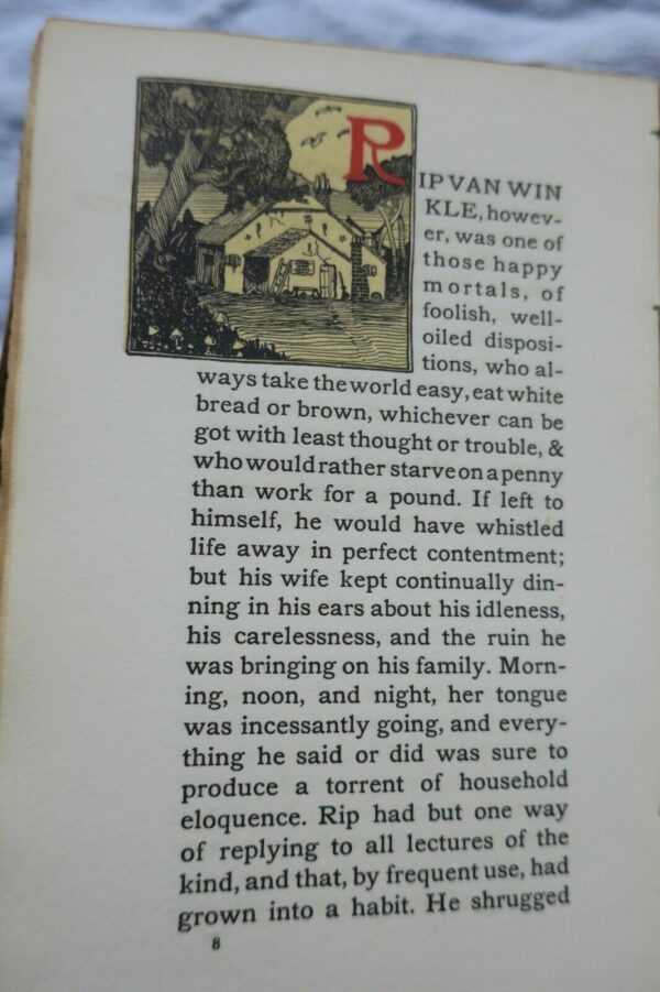 Rip Van Winkle By Washington Irving 1905 This a very special Roycroft edition – Image 5