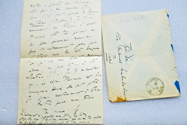 Robert Dreyfus à Fernand Gregh lettre autographe manuscrite – Image 3