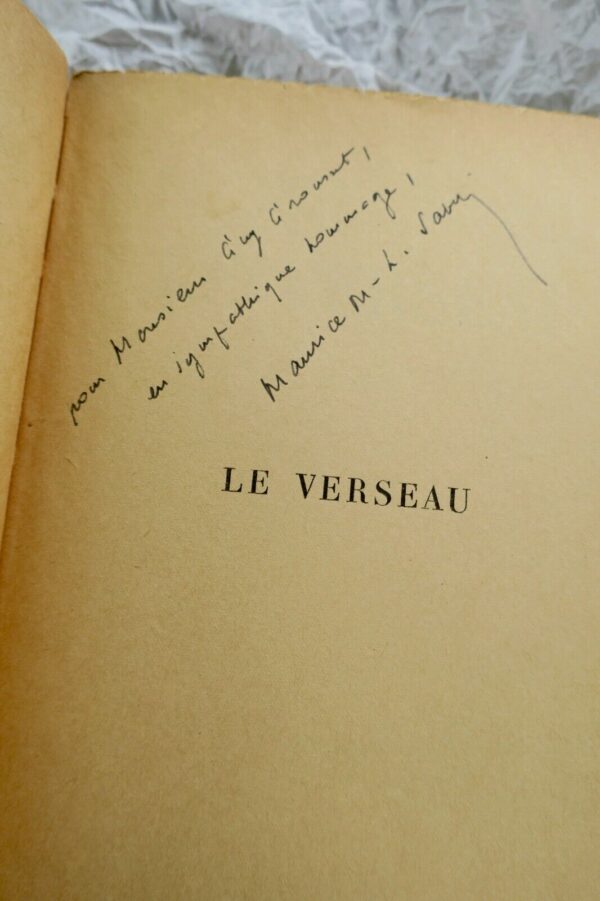 SAVIN MAURICE LE VERSEAU. GALLIMARD + dédicace – Image 7