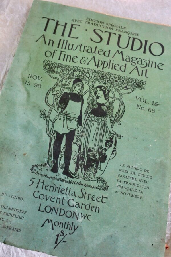 STUDIO, The. Illustrated Monthly Magazine. London, 1898 15 november Vol. 15