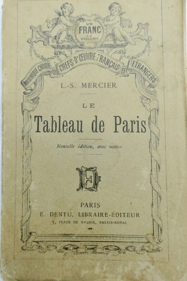 TABLEAU DE PARIS / BIBLIOTHEQUE CHOISIE 1889