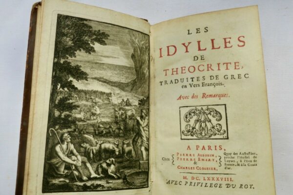 THEOCRITE / [LONGEPIERRE  Idylles de Théocrite 1688 – Image 4