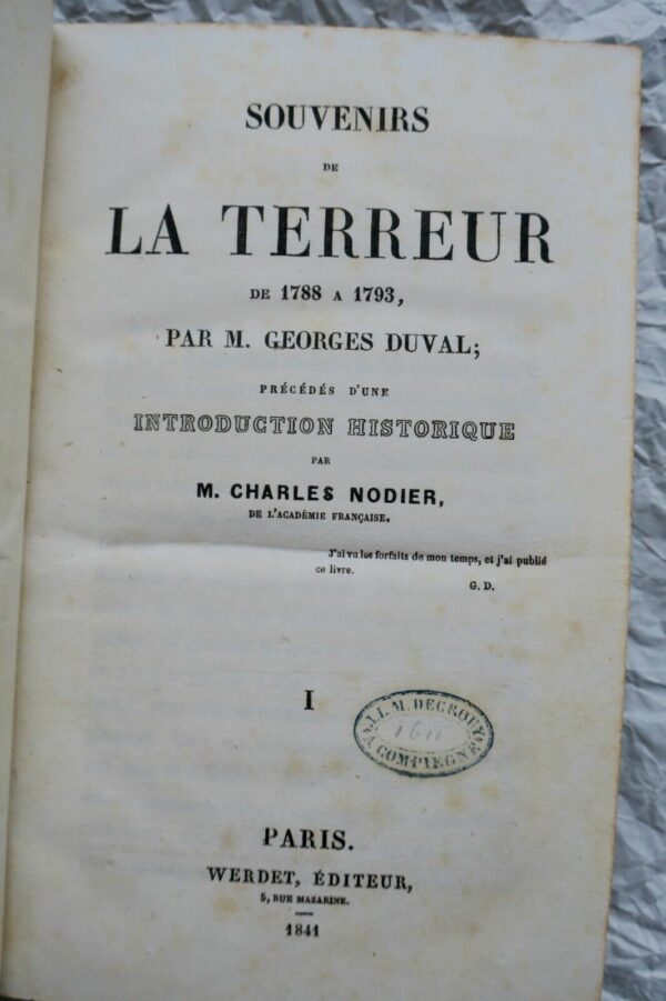 Terreur révolution  Duval Souvenirs de la Terreur 1841 – Image 7