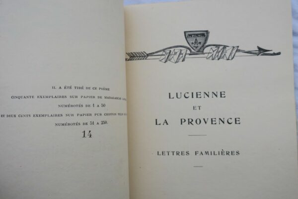 VAUDOYER Lucienne et la Provence. Poème. Illustré par M. Pras-Bellaclas – Image 4