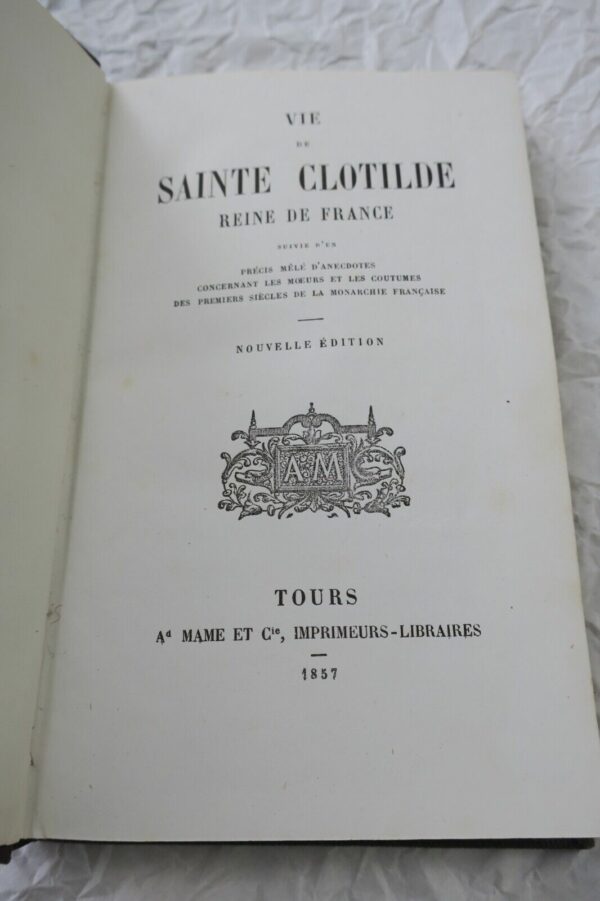 VIE DE SAINTE CLOTILDE REINE DE FRANCE  1857 – Image 4