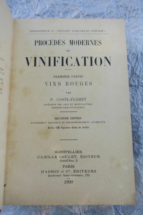 VIN  Procédés modernes de vinification 1899 – Image 3