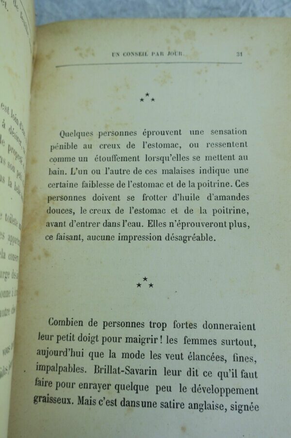 conseil par jour. Guide pratique de la vie usuelle 1879 – Image 6