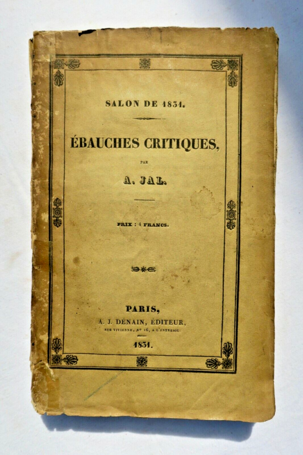 salon ÉBAUCHES CRITIQUES SALON DE 1831