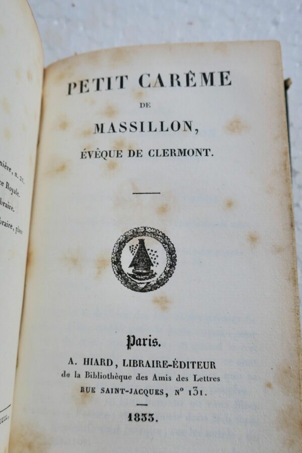 siège de Calais suivi du Comte de Comminges 1833 petit carême de Massillon – Image 4