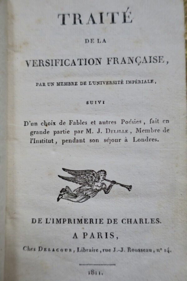 traité de la versification 1811 – Image 3