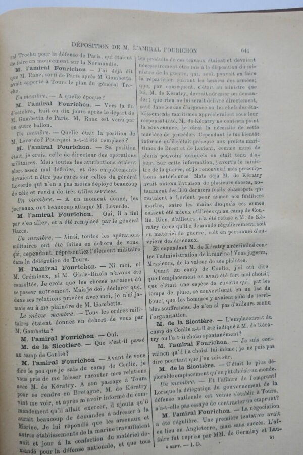 1870 enquète parlemantaire sur les actes du gouvernement de la défense nationale – Image 3