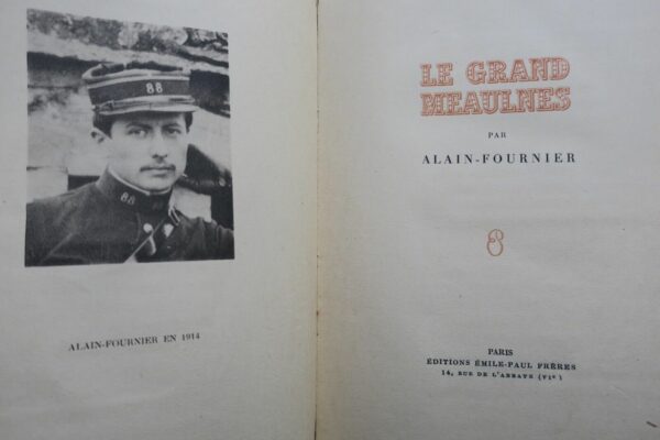 ALAIN-FOURNIER Le Grand Meaulnes 1946