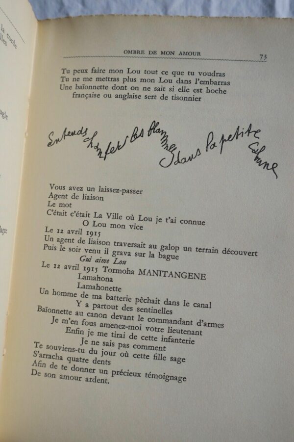 APOLLINAIRE (Guillaume). Ombre de Mon Amour/Picasso – Image 5