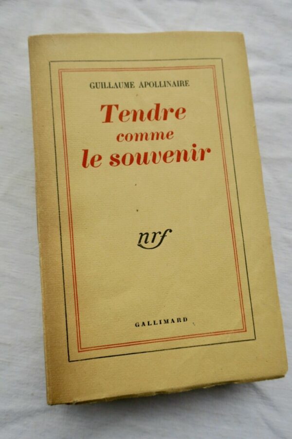 APOLLINAIRE  Tendre comme le souvenir, H. C. / Madagascar