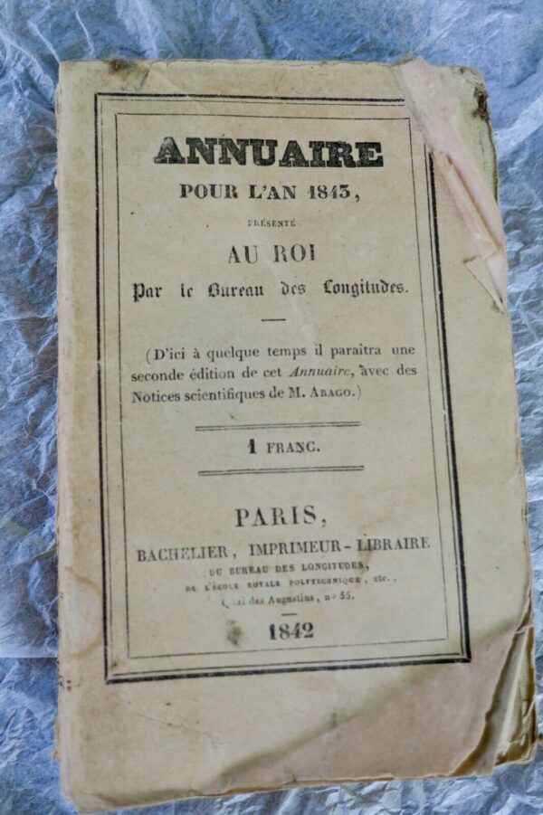 Annuaire pour l'an 1843, présenté au Roi, par le bureau des longitudes