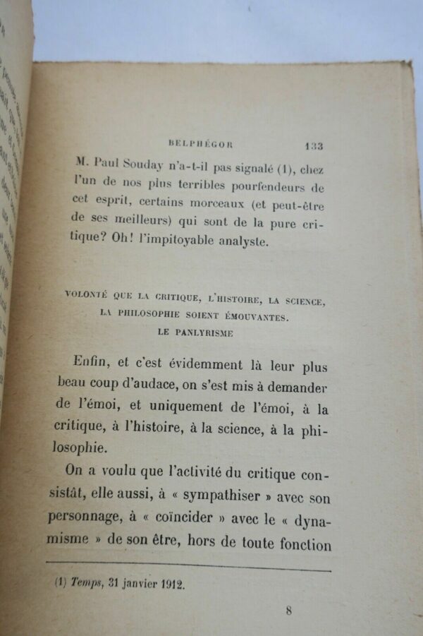 BENDA (Julien) Belphégor. Essai sur l'esthétique de la présente...+ dédicace – Image 5