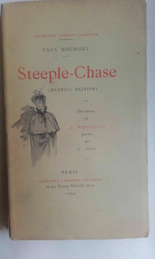 BOURGET STEEPLE-CHASE ALPHONSE LEMERRE 1894