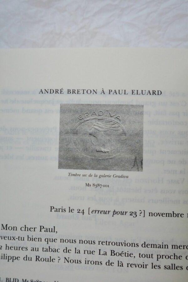 BRETON (André) - ELUARD (Paul). Correspondance 1919-1938 – Image 11