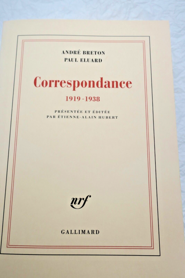 BRETON (André) - ELUARD (Paul). Correspondance 1919-1938