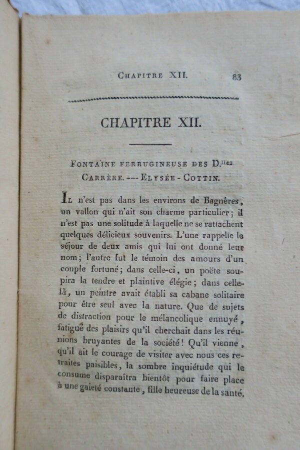 Bagnères Guide des voyageurs à Bagnères de Bigorre et dans les environs 1818 – Image 4