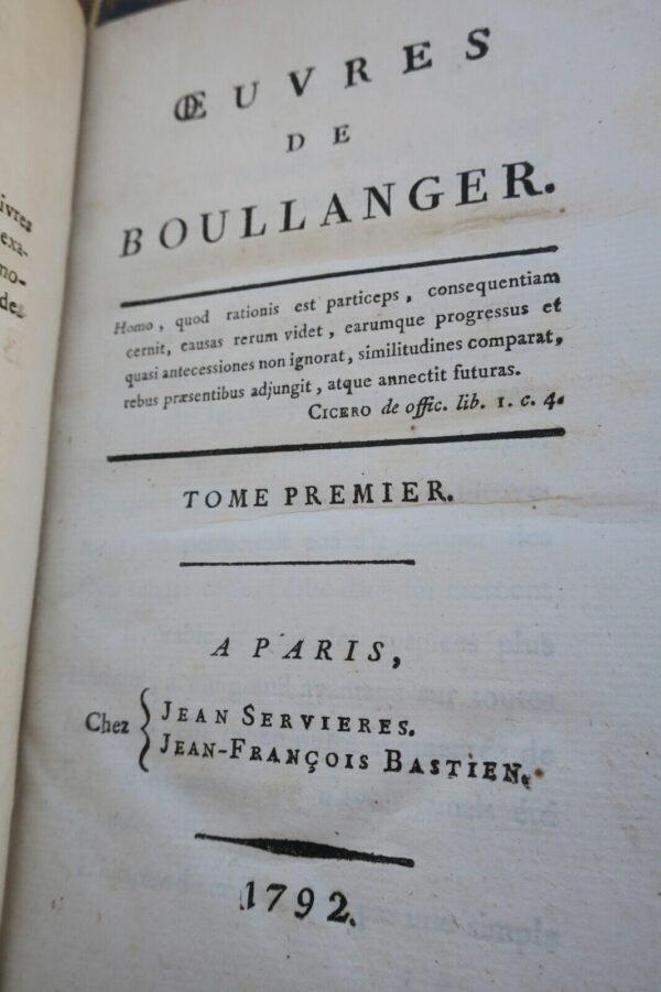 Boullanger Oeuvres de Boullanger 1792 – Image 8