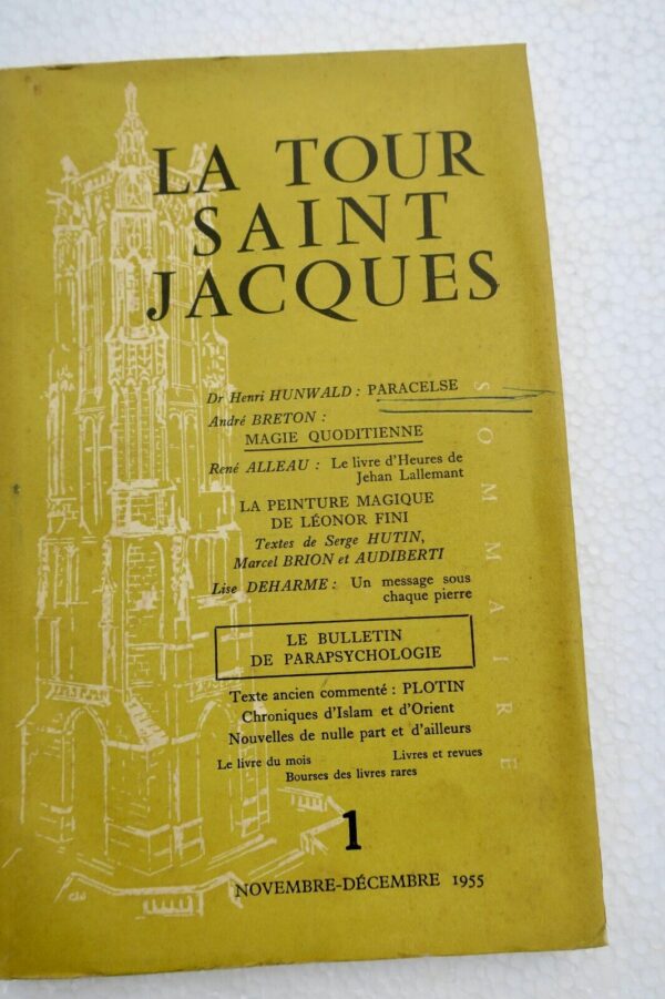 Breton La Tour Saint Jacques N° 1 Novembre Decembre 1955