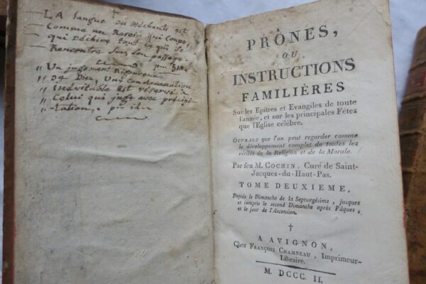 COCHIN Proônes ou Instructions Familières 1802 Avignon – Image 9