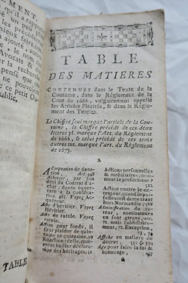 COUTUMES DU PAYS ET DUCHÉ DE NORMANDIE, anciens ressorts et Enclaves d'icelui.. – Image 6