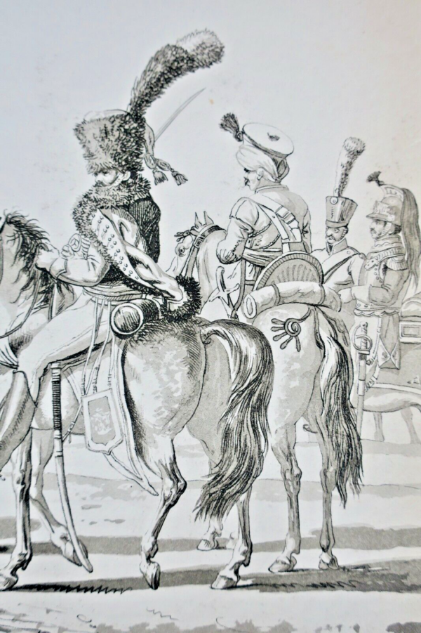 Cavalerie impériale française 39 x 57 cm – Image 5