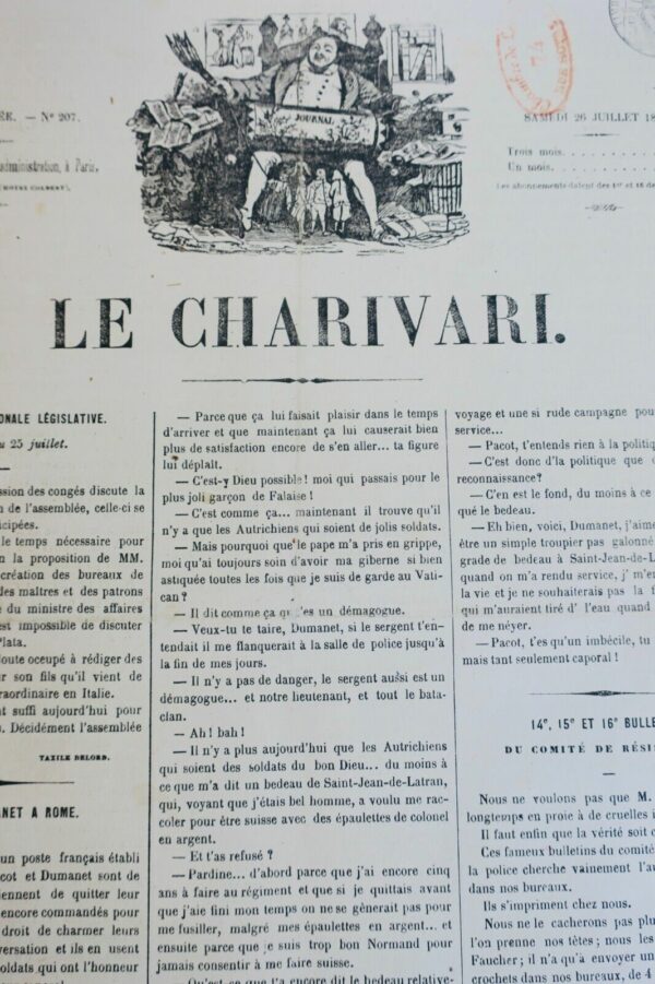 Charivari 1851 de juillet à décembre 1851 – Image 6