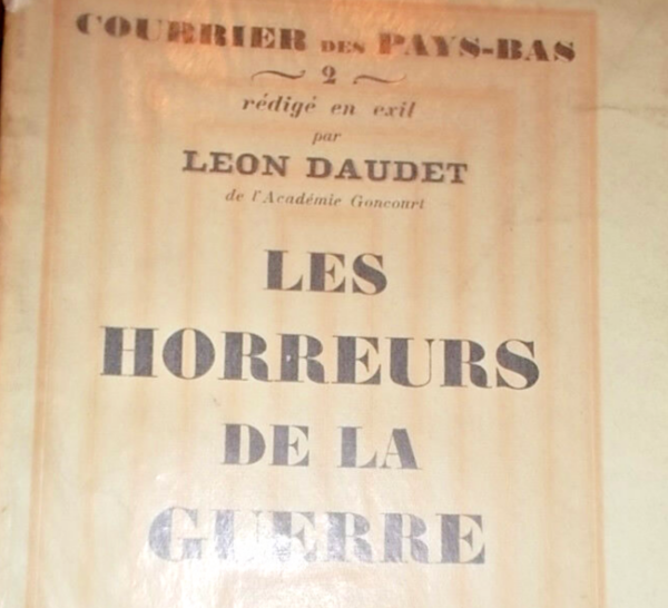 DAUDET, LES HORREURS DE LA GUERRE** nté sur Alfa