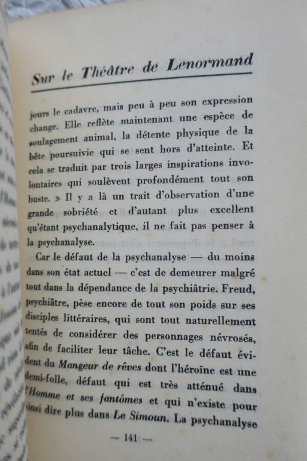 Daniel-Rops  Sur le théatre de H.-R. Lenormand + dédicace – Image 3