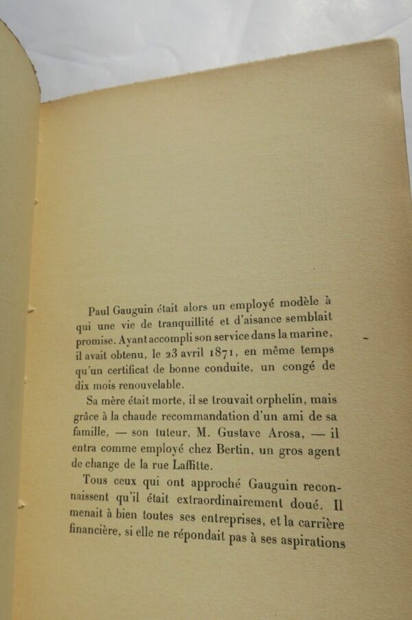 Dorsenne Jean La vie sentimentale de Paul Gauguin Cahiers de la quinzaine – Image 10