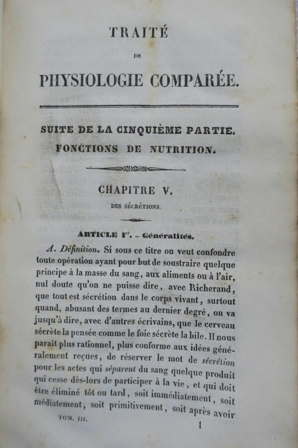 Dugès Traité de physiologie comparée de l'homme et des animaux 1839 – Image 8