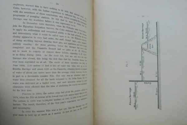 Egypt history of the barrage at the head of the delta of Egypt 1896 – Image 4