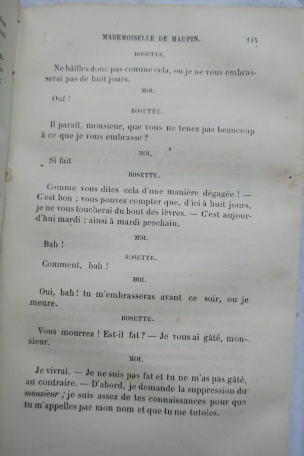 GAUTIER THEOPHILE. MADEMOISELLE DE MAUPIN -1877 – Image 5