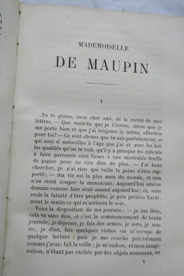 GAUTIER THEOPHILE. MADEMOISELLE DE MAUPIN -1877 – Image 6