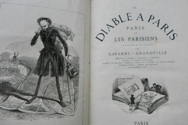 GAVARNI GRANDVILLE La diable à Paris , Paris et les parisiens J . hetzel – Image 19